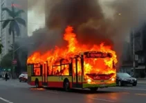 incêndio ônibus Guarapiranga