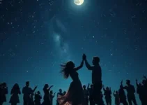 em noite estrelada, danço