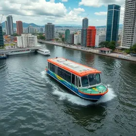 ônibus aquático de SP