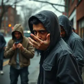 vítima de gangue do quebra-vidro