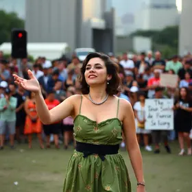 espetáculo gratuito sobre Olga Benario