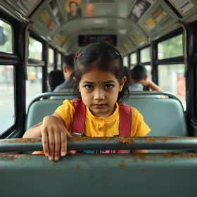 família de menina esquecida em ônibus